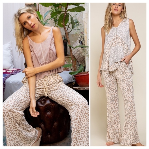 POL Leopard Flare Lounge Pants - Picture 5 of 14